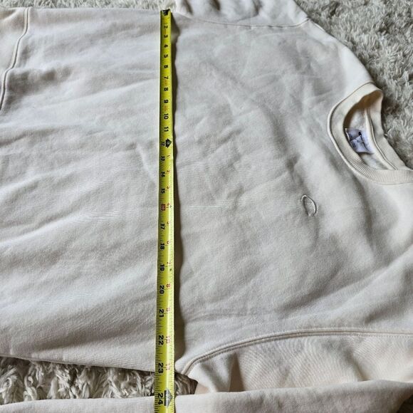 CHAMPION Essential Pullover Swestshirt In  Cream Size Large Unisex - Picture 11 of 12
